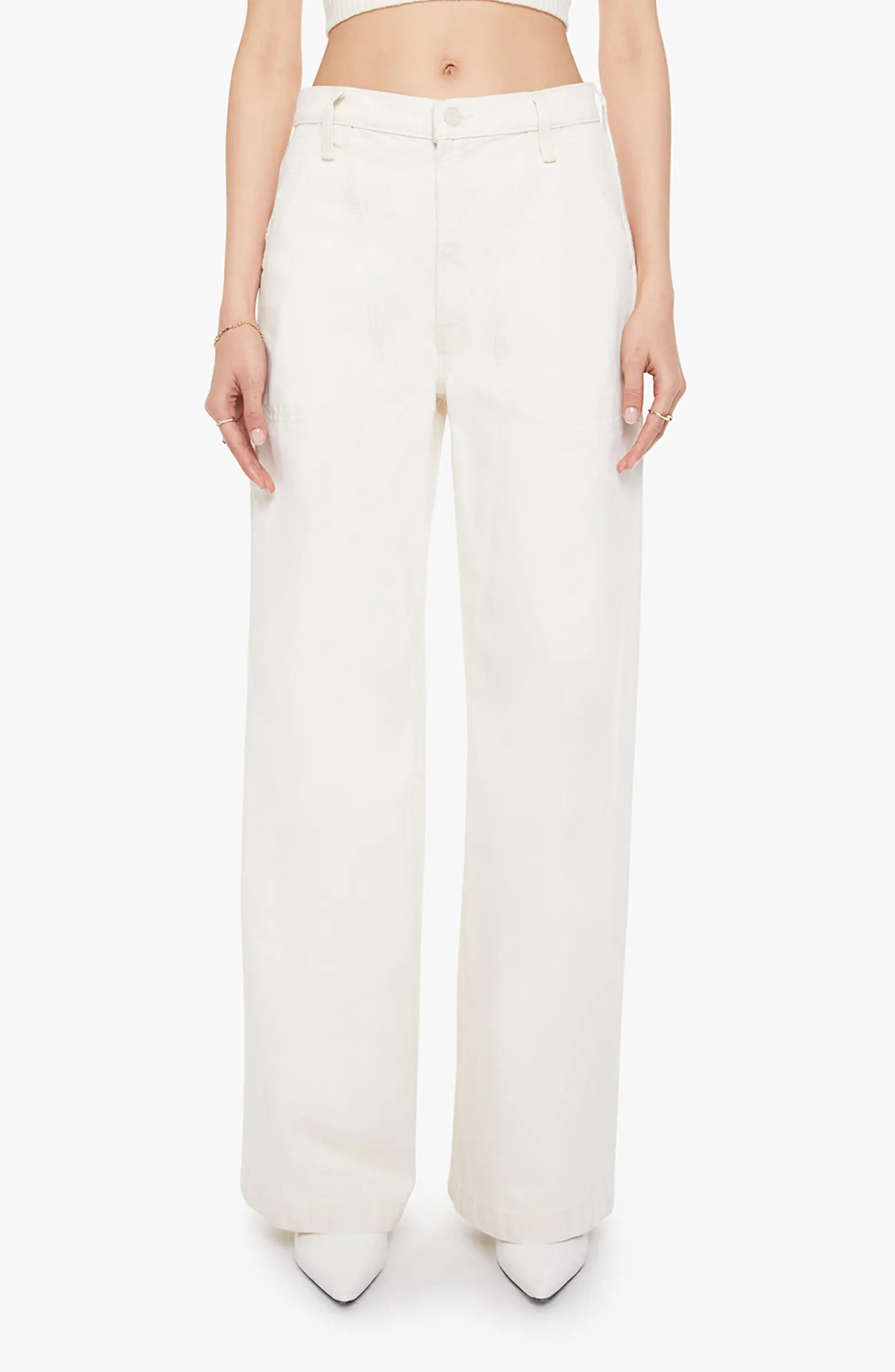 MOTHER The Chisel Sneak Wide Leg Jeans | Nordstrom | Nordstrom