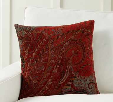 Marisol Printed Velvet Pillow Cover | Pottery Barn (US)