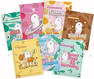 Masque Visage Tissus, ZealSea Masque de Beauté(Paquet de 7), Masque Beaute Visage Enfant Fille, ... | Amazon (FR)