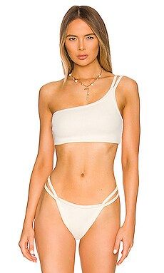 JONATHAN SIMKHAI Umi Bikini Top in White from Revolve.com | Revolve Clothing (Global)