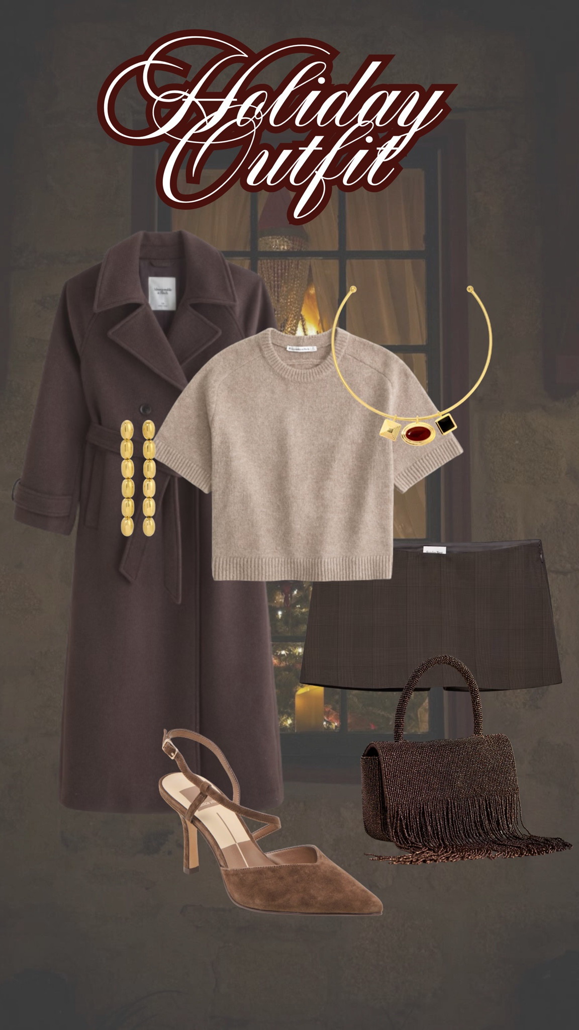 Chocolate brown holiday outfit idea, love this little mini skort! It would be perfect layered with tights!

Fall style, holiday outfits, holiday style 

#LTKFindsUnder50 #LTKFindsUnder100 #LTKStyleTip