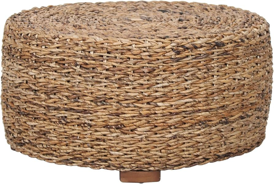 East at Main Round Rattan Coffee Table, Handwoven Wicker Boho Coastal | Amazon (US)