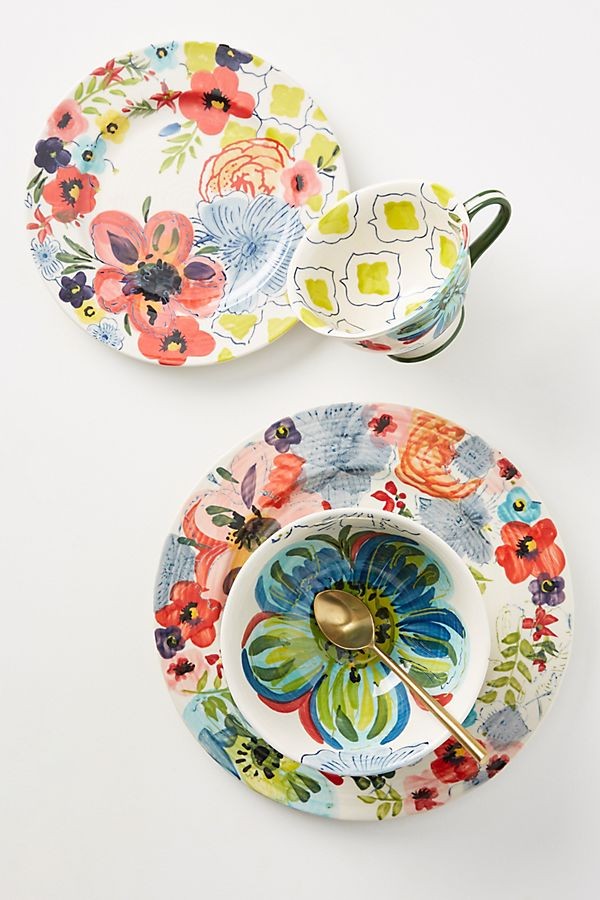 Sissinghurst Castle Dinner Plates, Set of 4 | Anthropologie (US)