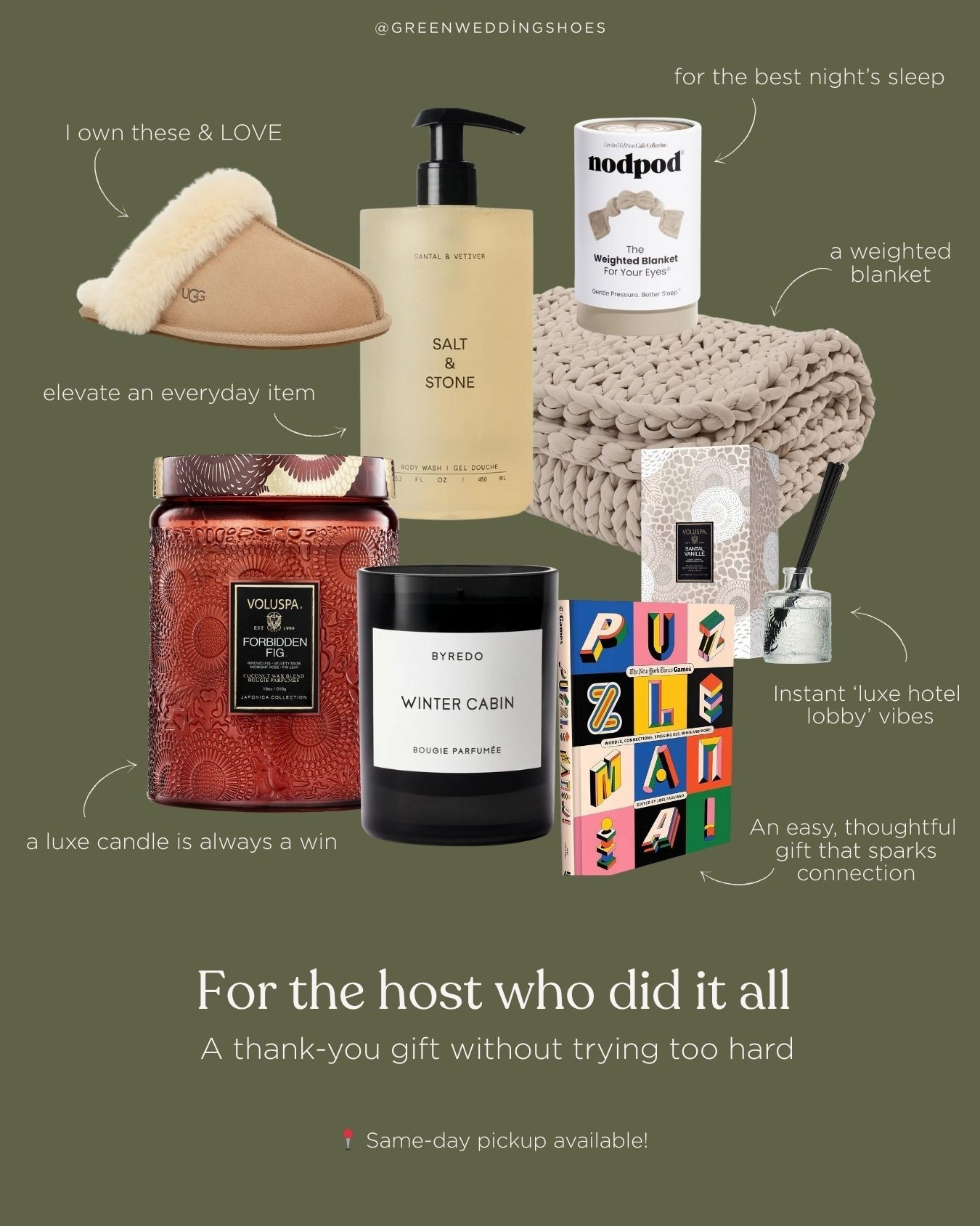 Last Minute Gifts for the Host - I love gifting a luxe candle or some elevated body wash. Also, this hardcover Puzzle book from the NY Times would be a great gift as well! 

#LTKGiftGuide #LTKHoliday