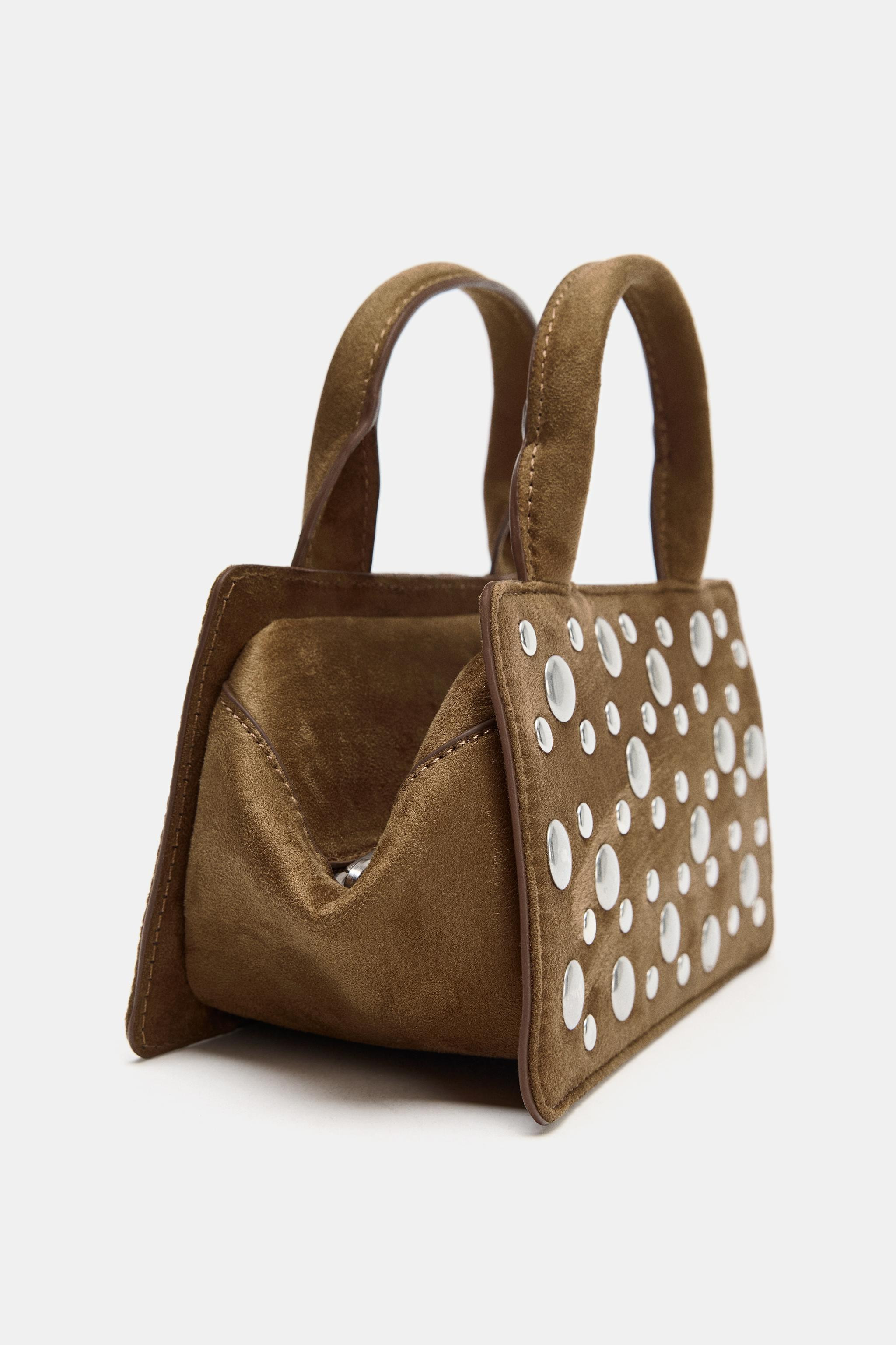 STUDDED HANDBAG | Zara US