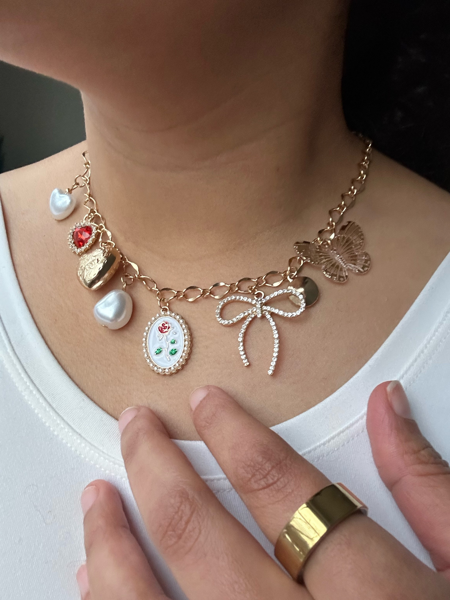 I just got this super cute charm necklace from target and I love it soooo much!! Have also been wearing my ultrahuman ring non stop!!! 

#LTKStyleTip #LTKSaleAlert #LTKGiftGuide