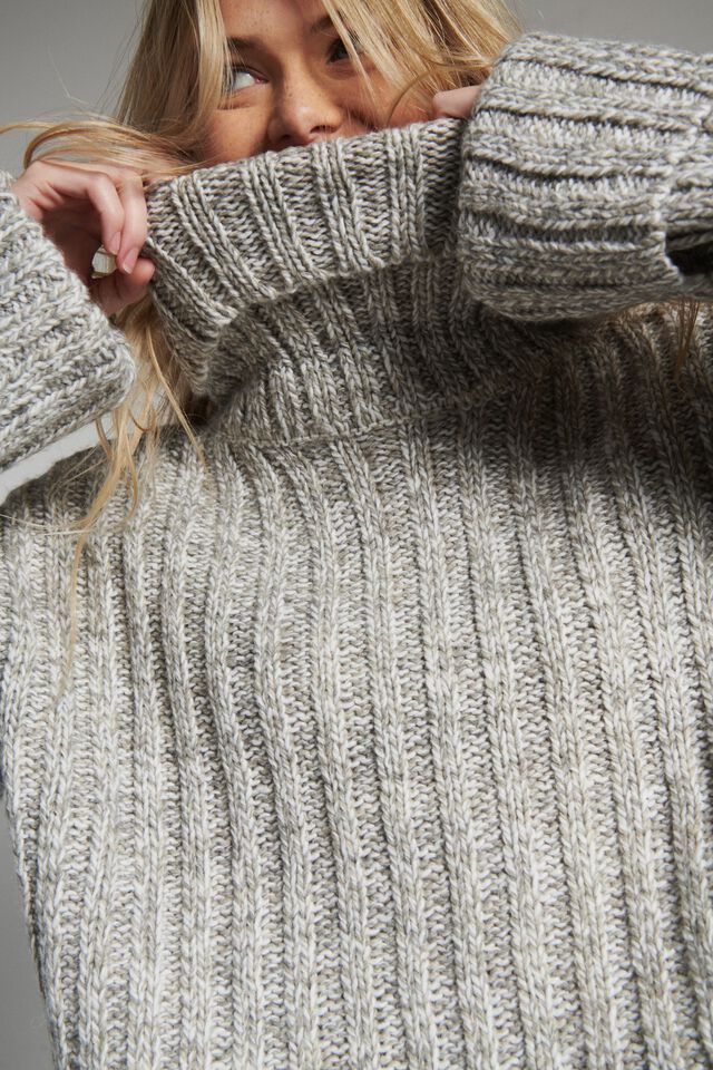 Cropped Turtleneck Sweater | Dynamite Clothing