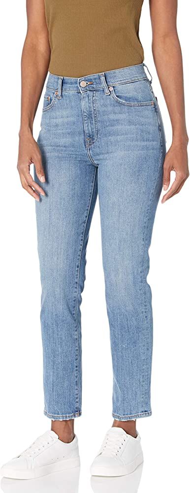 The Drop Women's Miranda High-Rise Straight Fit Ankle Jean | Amazon (US)