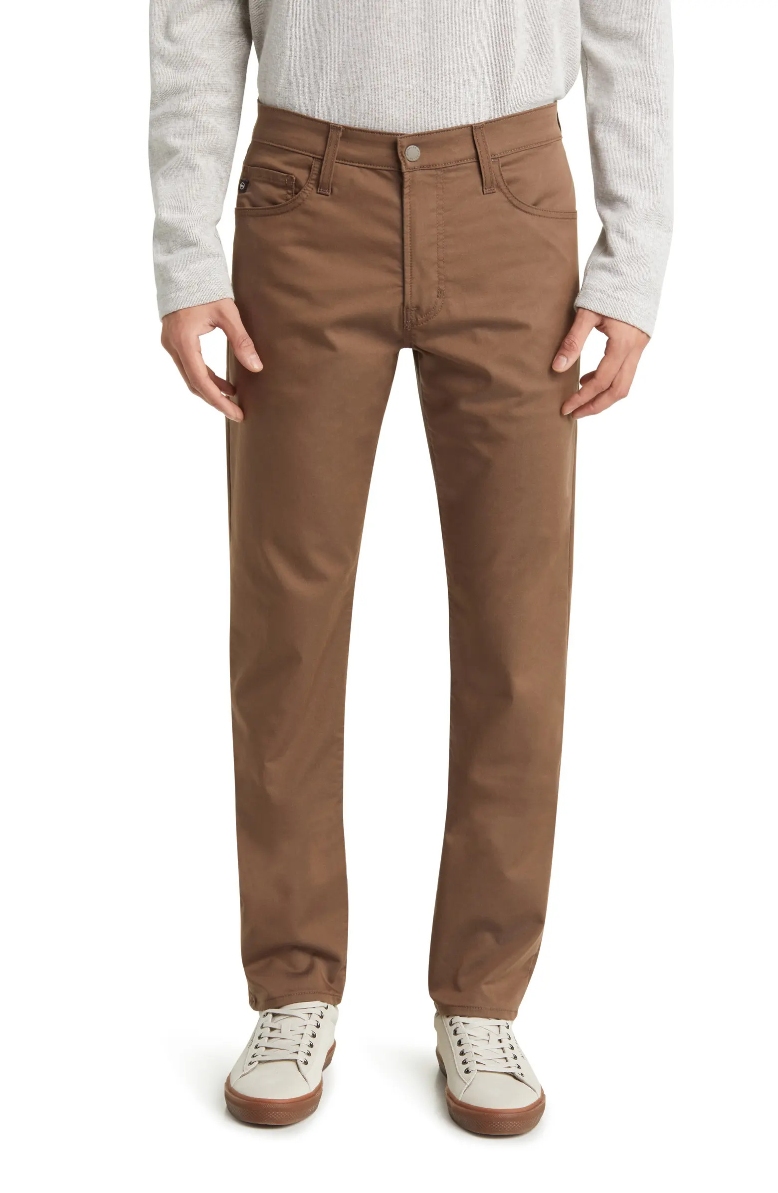 Everett Commuter Performance Slim Straight Sateen Pants | Nordstrom
