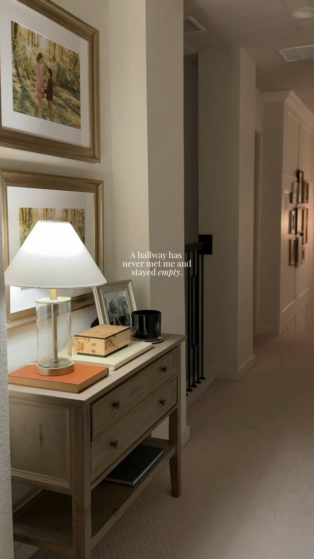 A console table hates to see me coming. #homedecor #hallway #consoletable #wayfair #amazon #target 