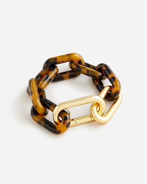 Tortoise shell chainlink bracelet | J. Crew US