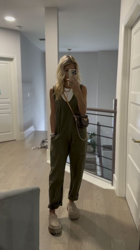 Coziest cutest jumpsuit comes in lots of colors and a shorter version. I’m in an XS overall overalls jumper onesie free people boho style 

#LTKstyletip #LTKfindsunder100 #LTKshoecrush