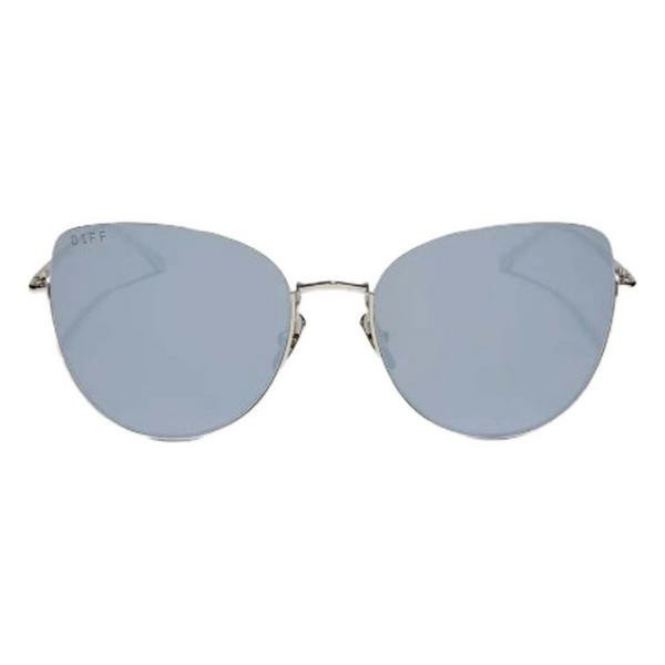 Women's DIFF EYEWEAR Kinsley Sunglasses Gunmetal/Silver Mirror | Scheels Sports