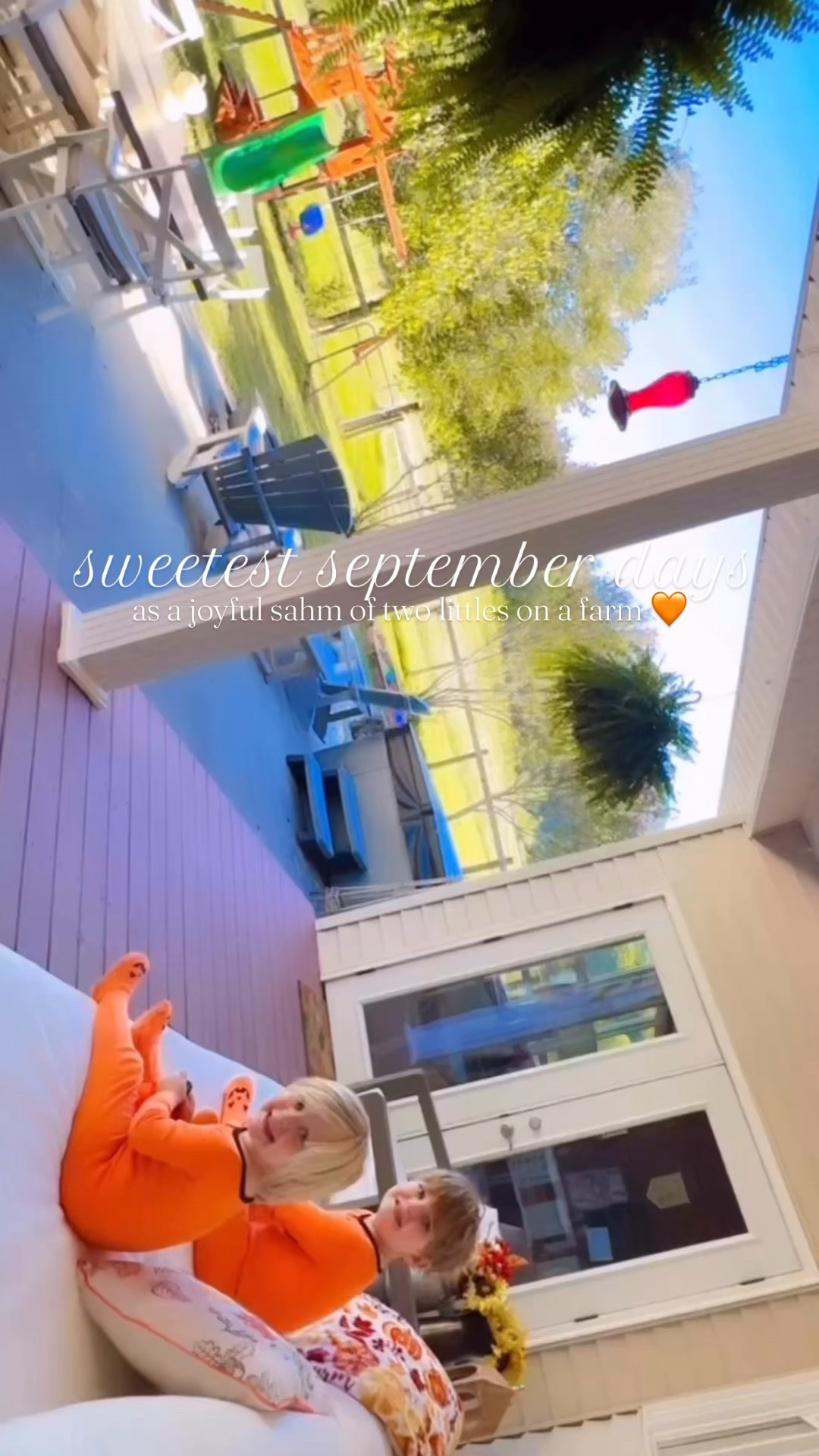 h a p p y  f a l l  f r i d a y 🎃🍁🌼🍂🤎🌻🌾🕯️🪑📚⚾️🐓🧡💐🧺 #fallfriday #septemberdays #sweetmoments #sahm #sahmonafarm 

There is just no better feeling than a sweet slow mornin’ 🌞 yesterday (with my pumpkin 🎃 coffee ☕️ mug 🤭) waking up to the farmhouse all decorated ✨ for fall!! 🍁🌼🍂 And ofcourse all the “choo choo train” 🚂 free play in their pumpkin 🎃 jammies!! 🥰 And allllll the play play play 🪏 out in our beautiful countryside backyard full of chickens 🐓, homegrown flowers 💐, and views!!! ⛰️ And y’all!!! We are overflowing (!!) with raspberries 🩷 and blackberries 💜 - from those plants 🪴 sweet @wesmabry got and we planted for our anniversary back in March!!! 🎊 I’m so giddy y’all 🤭 - cheers 🥂 to fresh homegrown berries 🫐 for my babies 👶🏼 to pick and eat out on the farm 🌾 like I always dreamed of!!! ✨ And last night we were back to another fun night out on the baseball ⚾️ field 🏟️ with “Daddy Coach!” 🧢 Oh these are the days!! 🌟 

And this happy fall friday morning called for wearing their pumpkin 🎃 jammies (linked 🔗 them over on my LTKit shop for y’all 🧡) and drinking their morning milk 🥛 out of their cutie ☺️ pumpkin bottles!!! 🤭 Some happy lil’ pumpkins around here!! 👶🏼😍 And oh how we always look forward to our weekly library trip to exchange books 📚, practice our reading 📖, play puzzles 🧩, and the boys even got to do the new fall scavenger hunt 🎃, too!! ✨