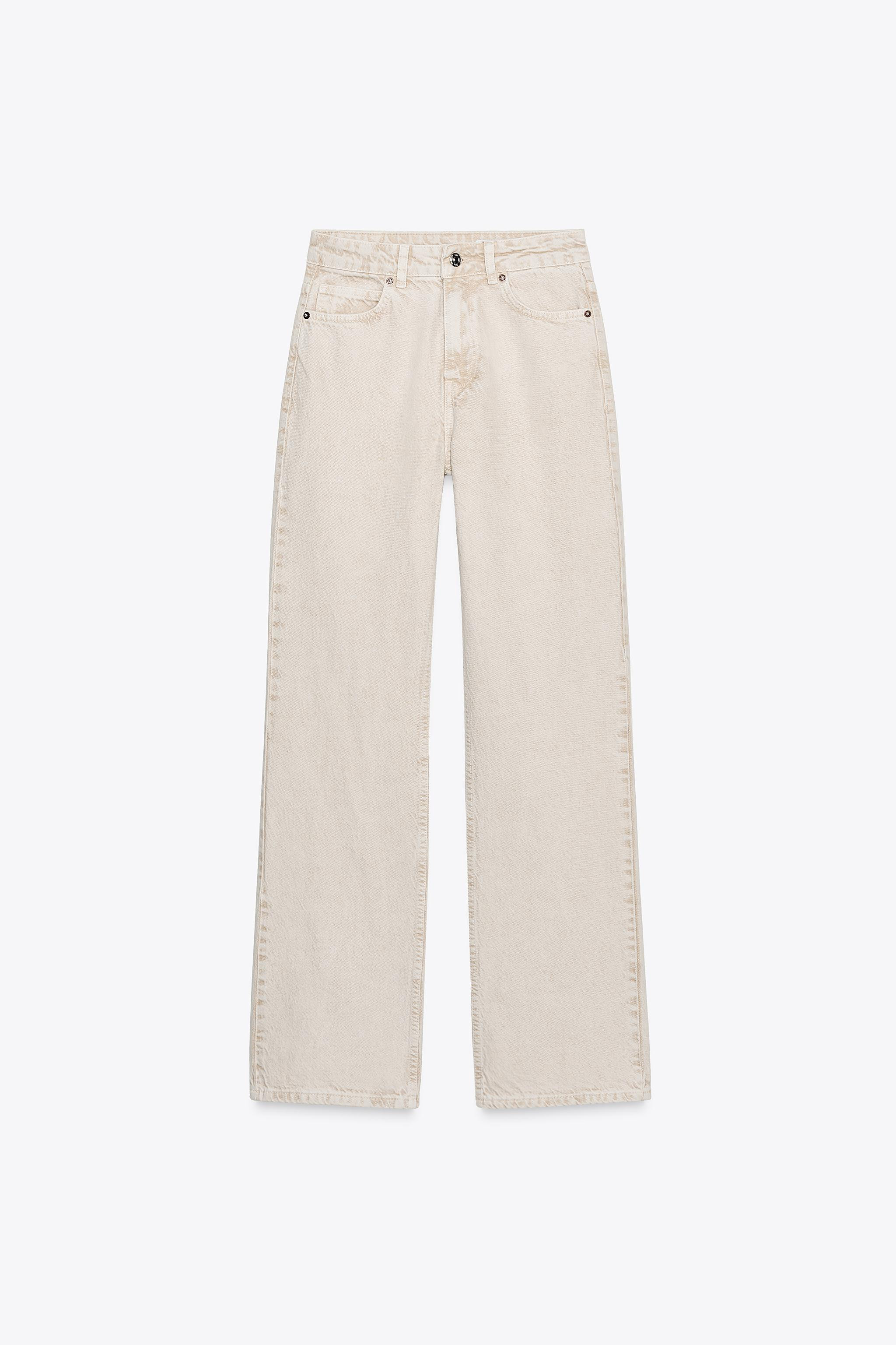 HIGH WAIST - STRAIGHT - LONG LENGTH - RIGIDHigh-waist jeans with five pockets. Faded effect. Stra... | Zara UK
