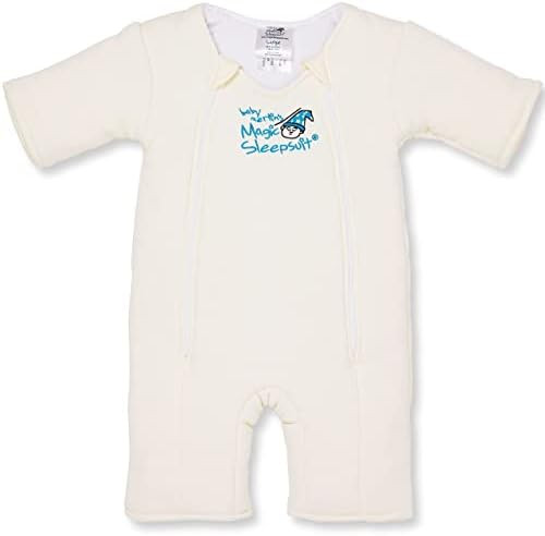Baby Merlin's Magic Sleepsuit - 100% Cotton Baby Transition Swaddle - Baby Sleep Suit - Cream - 6-9  | Amazon (US)