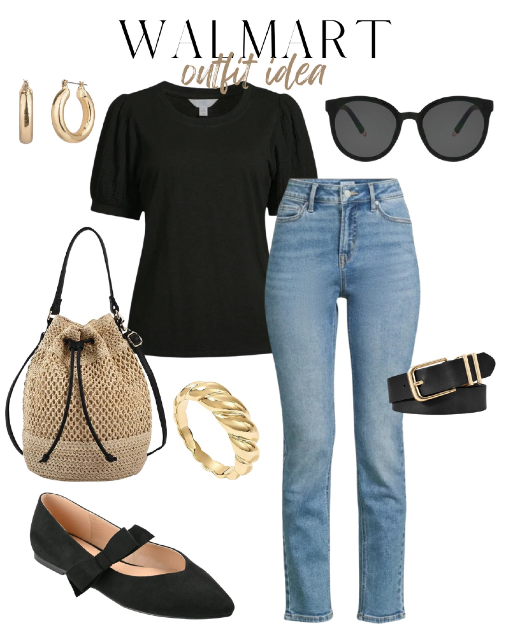 Walmart new arrivals, straight leg jeans, fall outfit, ballet flats, transitional outfit, business,m casual, workwear

#LTKOver40 #LTKStyleTip #LTKSeasonal