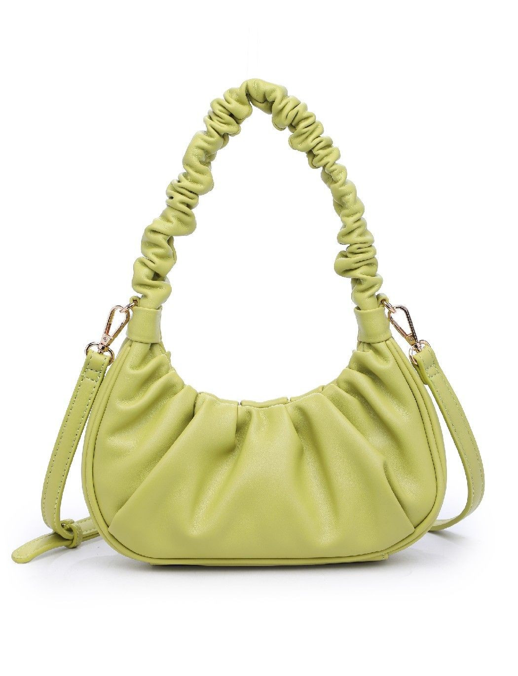 Baguette Bag with Ruched Handle - Extended Length | ELOQUII | Eloquii