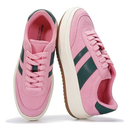 Project Cloud Platform Sneakers for Women - Lightweight Memory Foam Insole Womens Sneakers - Non-Slip Fashion Sneakers for Women Footwear - Women's Fashion Platform Shoes (Nita, Pink, 10) | Amazon (US)