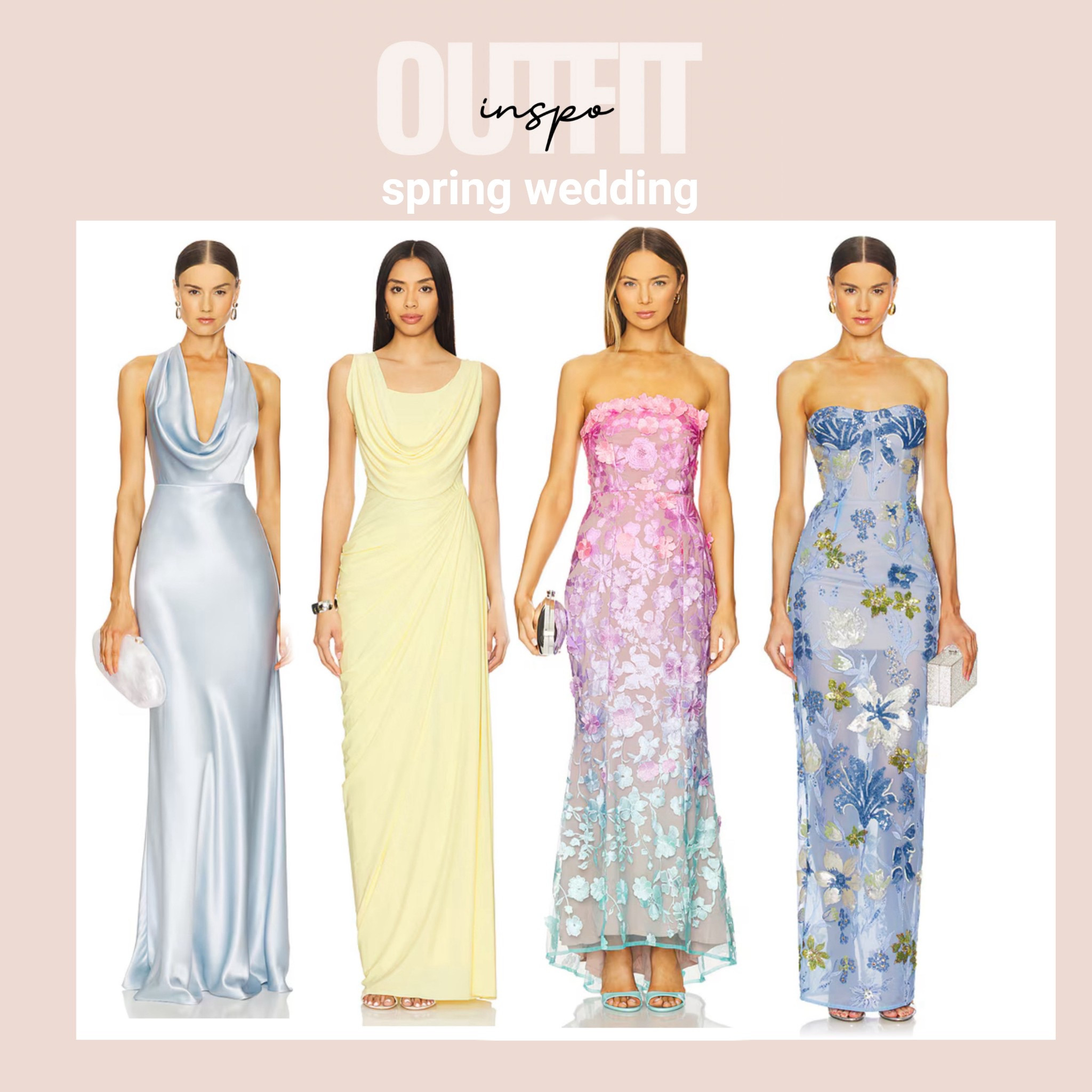 
Renata Dress in Butter Yellow
Deme by Gabriella . Slip Dress in Cream Polka
Leslie Amon .

Lorenza Maxi Dress in Butter Yellow
Michael Costello . Pearl Gown in Pastel Blue
SAU LEE . 

Hattie Gown in Green
Lovers and Friends .

Alice Strapless Gown in Black
Lovers and Friends . Bella Gown in Ombre Multi
ELLIATT . Dahlia Maxi Dress in Baby Blue Multi
Bronx and Banco . 

Aaliyah Maxi Knit Dress in Butter Yellow
Helsa . 

Gwen Dress in Pink Peony Print
V. Chapman .

Revolve dresses, Revolve dress, Revolve wedding guest dress, Revolve haul, wedding, Revolve wedding, spring wedding guest dress, spring wedding guest dresses, spring dresses 2025, spring dress 2025, wedding guest dress, midsize wedding guest dress, formal wedding guest dress, black tie wedding guest dress, formal gown, evening gown, special event dress, cocktail wedding guest dress, cocktail party dress, cocktail dress, semi-formal dress, event outfit, dinner party outfit, girls night out outfit, date night dress, bachelorette party outfits, brunch outfit, brunch dress, beach wedding guest dress, resort wear, resort dress, vacation outfit, destination wedding guest dress, elegant dresses, elegant outfits, night out dress, black dress outfit, Mexico wedding guest, Mexico vacation outfits, Bahamas outfits, Cancun outfits, Cabo outfits, Miami outfits, Miami night outfit, Cabo vacation style . 

#LTKHoliday #LTKparties
