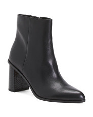 Leather Dress Heel Booties | The Leather Shop | T.J.Maxx | TJ Maxx