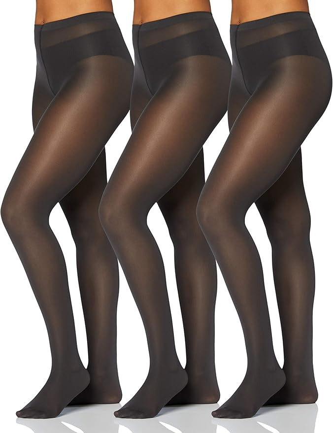 Iris & Lilly by Wolford Women's Opaque 66 Denier Matt Tights, Pack of 3 | Amazon (UK)