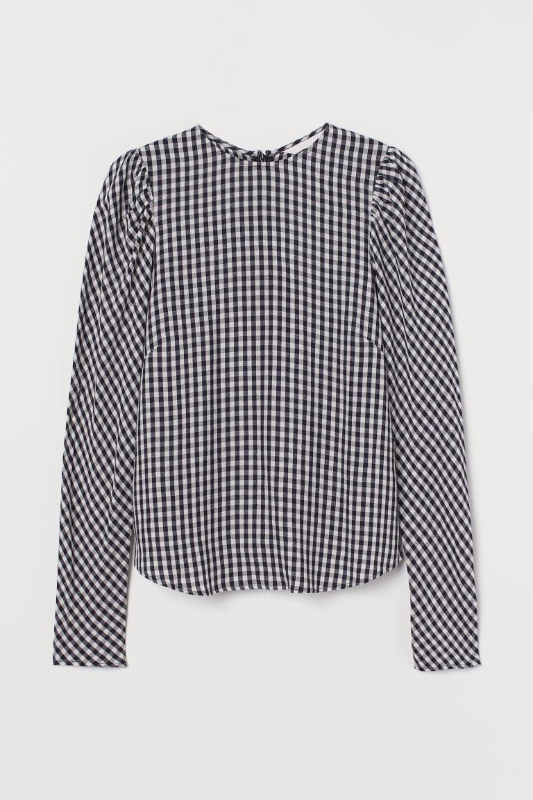 Dark blue/gingham checked | H&M (US + CA)