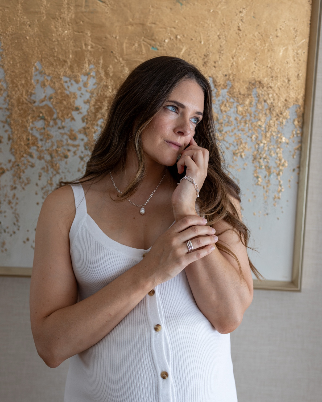 White tank over a satin skirt or knit pants during the third trimester has been so chic 

#LTKmaternity #LTKsale #LTKaustralia
