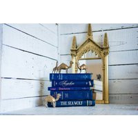 Vintage Navy Blue Book Set Home Decor Bookshelf Styling | Etsy (US)