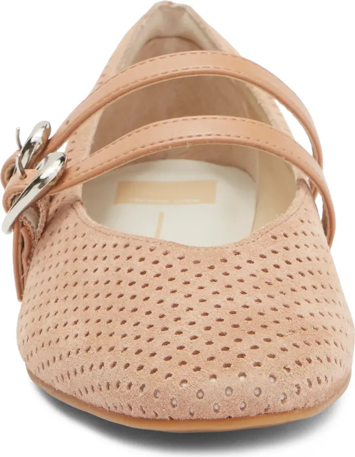 Alenia Perforated Mary Jane Flat (Women) | Nordstrom Rack