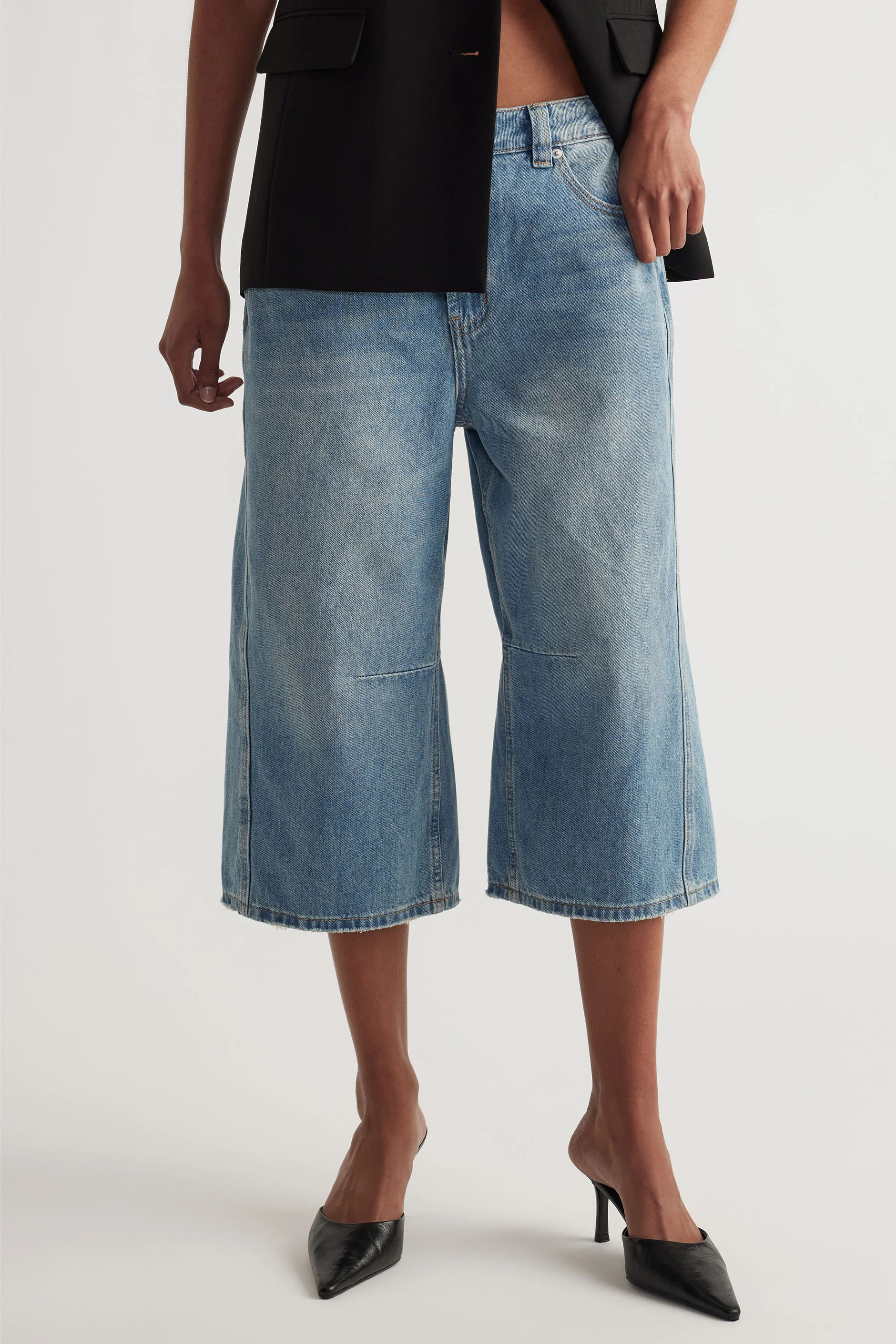 Lennon Denim Jort - Vintage Indigo | DECJUBA