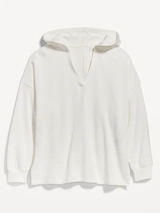 Oversized French-Terry Tunic Hoodie | Old Navy (US)