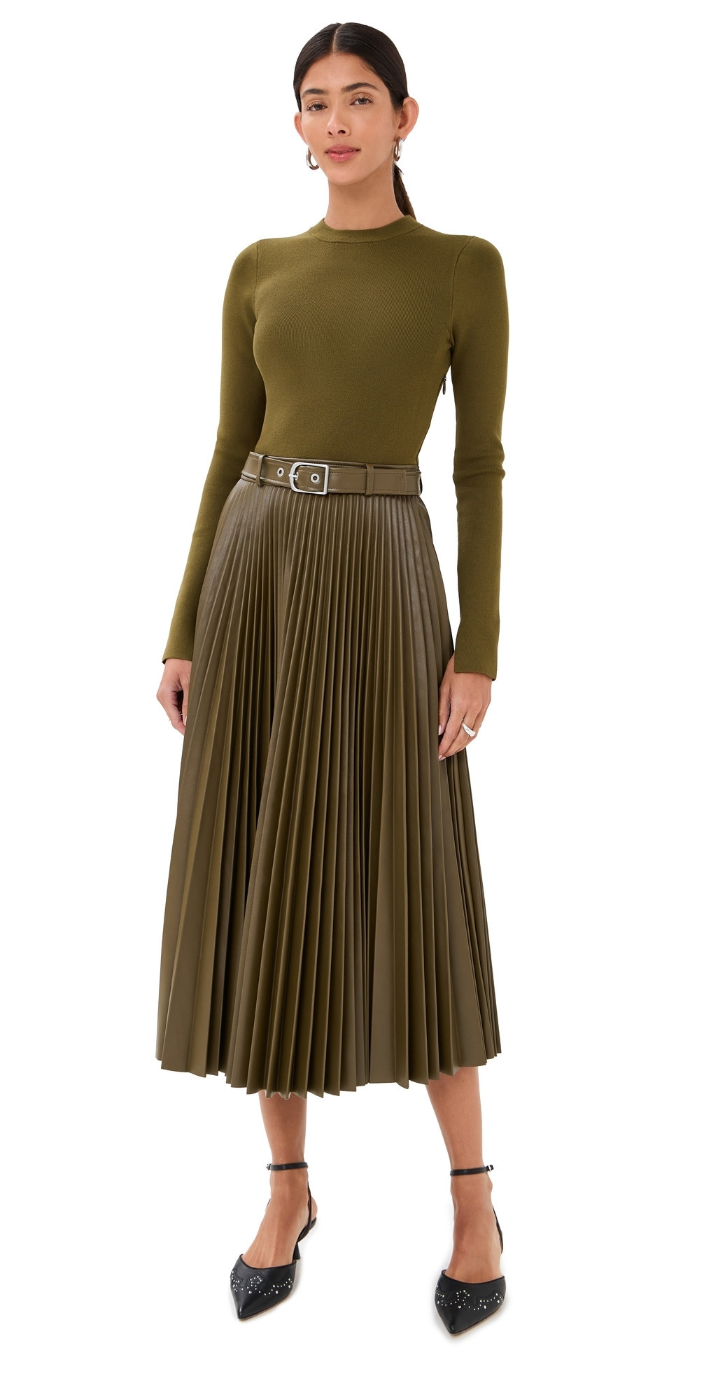 SIMKHAI Abilene Midi Dress Alligator XL | Shopbop