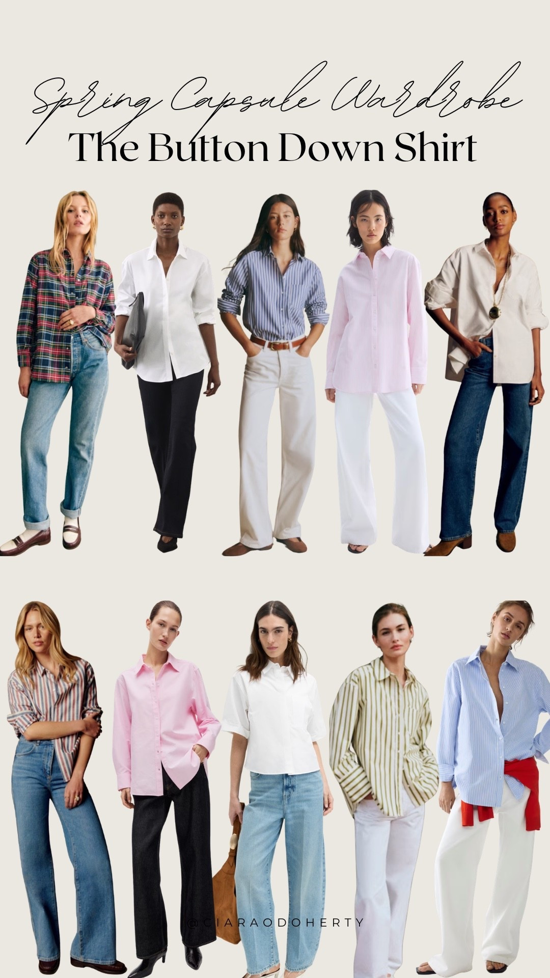 Spring Capsule Wardrobe: The Button Down Shirt

Next, Sezane, & other stories, m&s, h&m, arket, mango, cos, Zara, button down shirt, uniqlo, spring new in

#LTKireland #LTKeurope #LTKspring