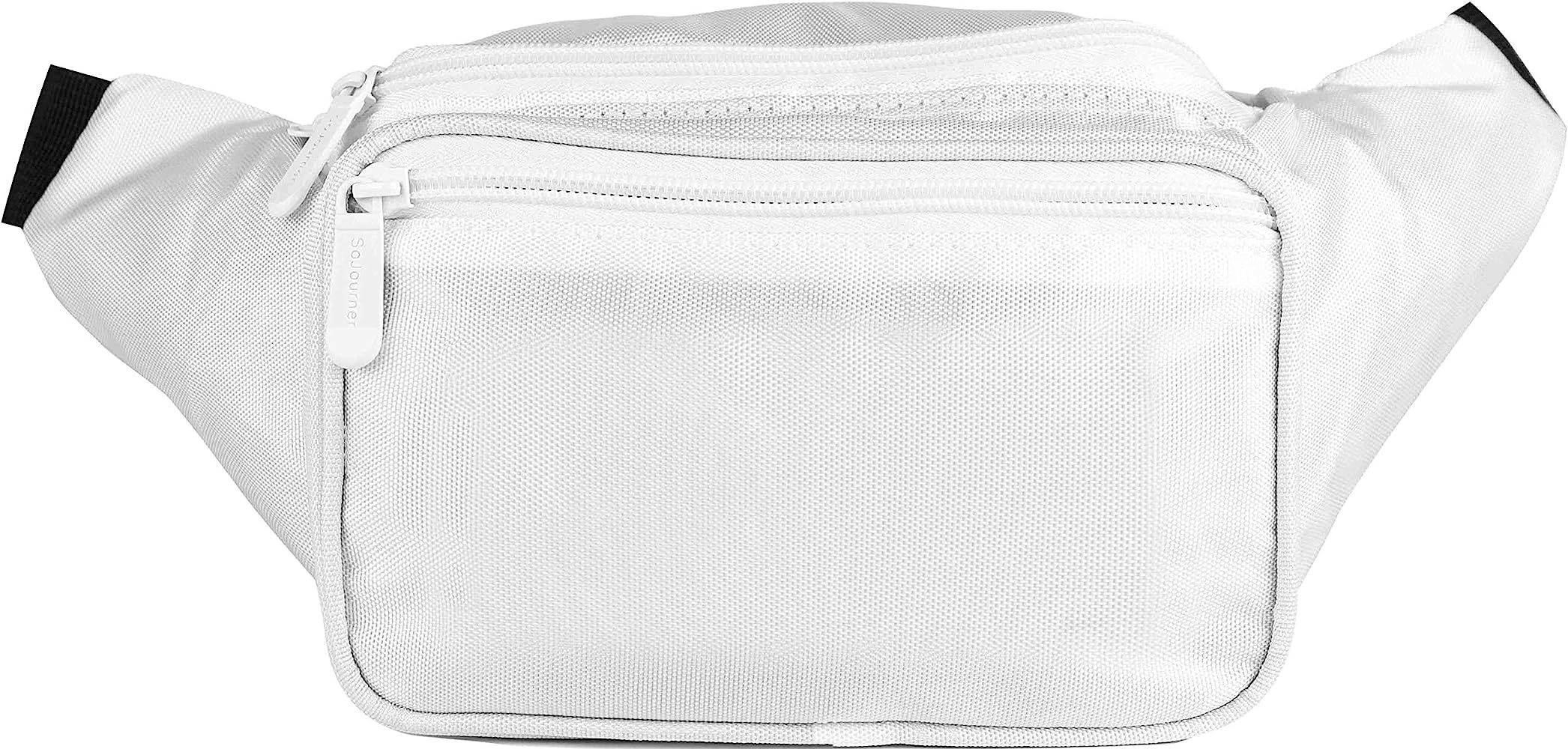 SoJourner White Fanny Pack - Packs for men, women | Cute Festival Waist Bag Fashion Belt Bags | Amazon (US)