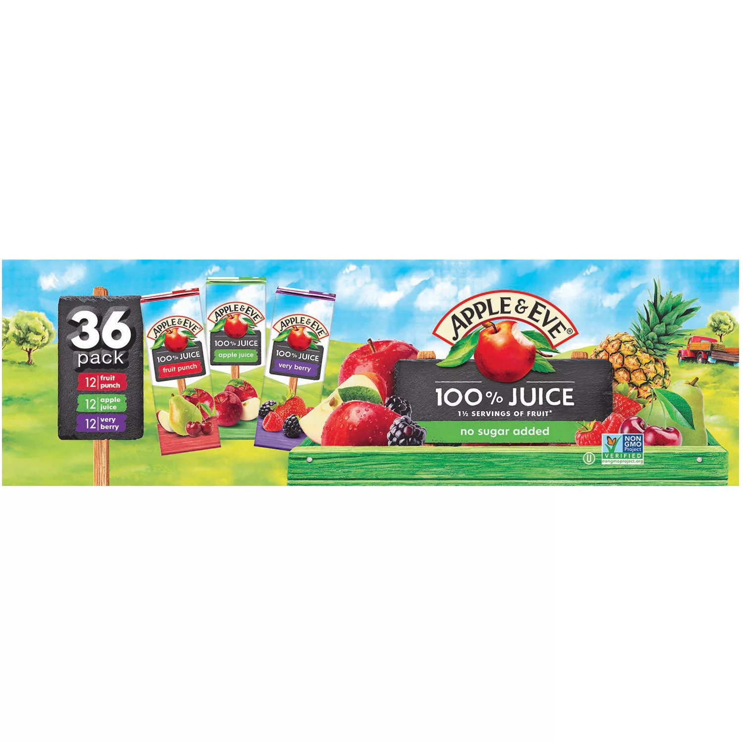 Apple & Eve 100% Juice Variety Pack, 6.75 fl. oz., 36 pk. | Sam's Club