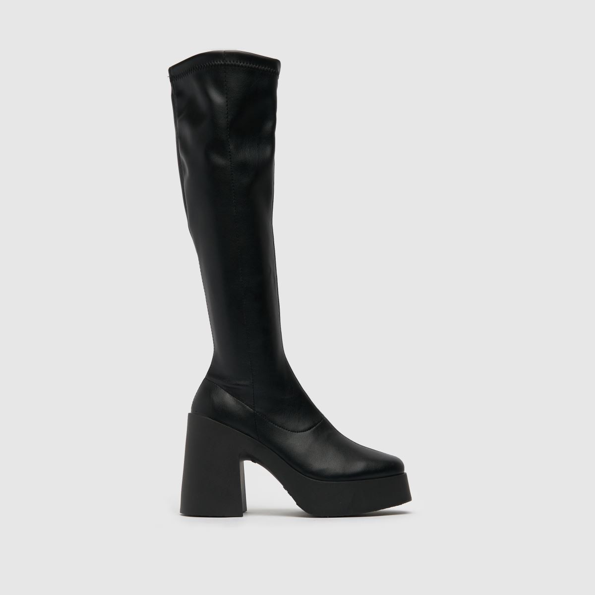 schuh black doja platform knee boots | Schuh