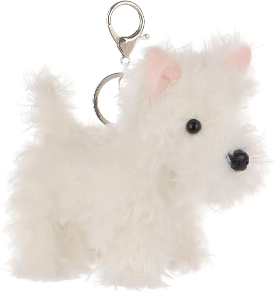 Apricot Lamb West Highland Dog Cute Keychain Soft Stuffed Plush Toys | Amazon (US)