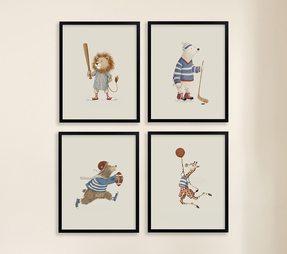 Minted® Animal All-Stars Wall Art Collection by Malunio | Pottery Barn Kids