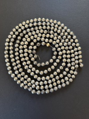Vintage 8" Silver Glass Bead Christmas Tree Garland 94"  (A) | eBay US