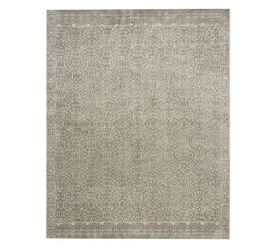 Luna Tonal Tufted Rug - Gray | Pottery Barn (US)