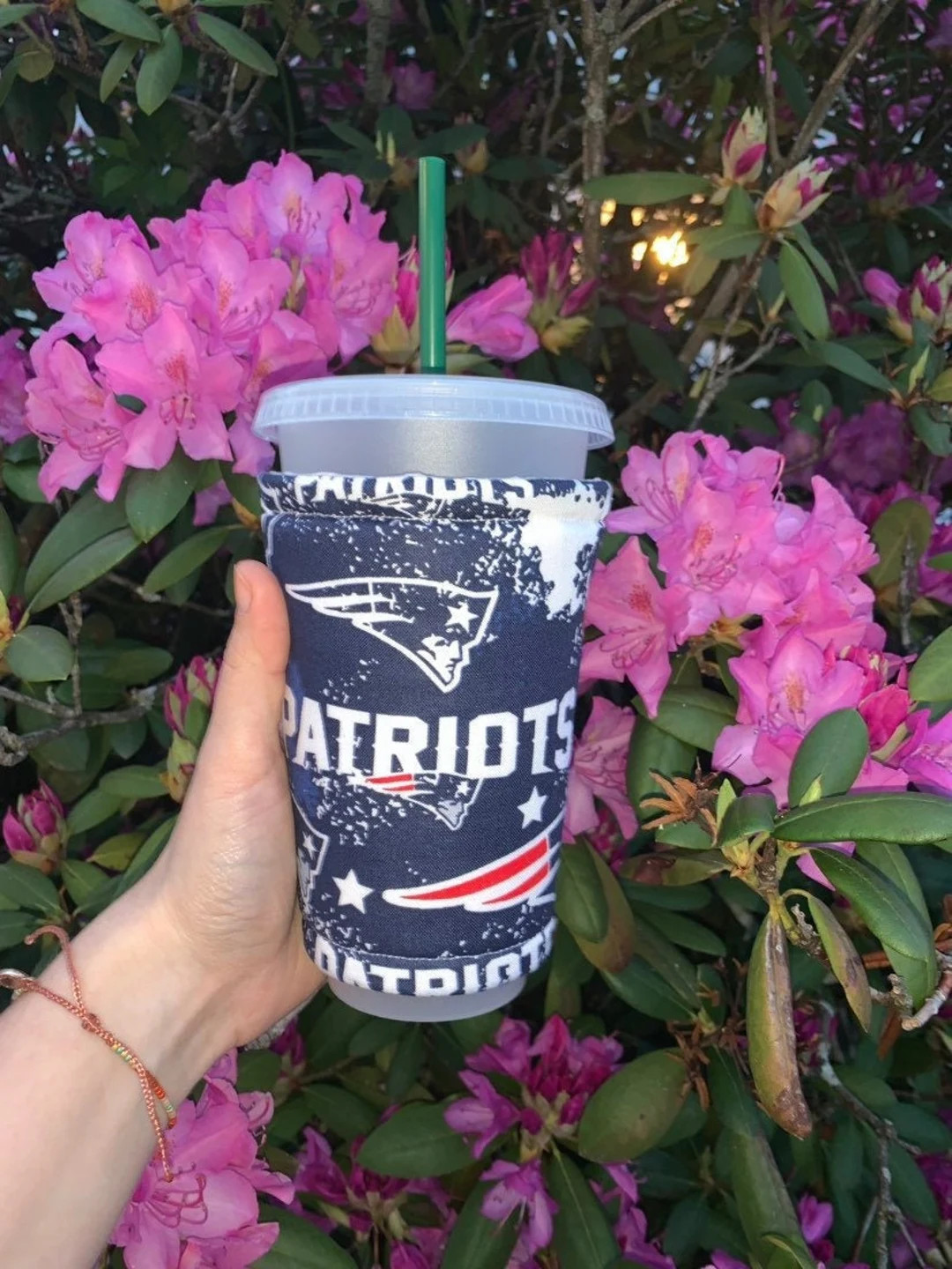 New England Patriots Coffee Cozy, Iced Coffee Cozy, Cup Sleeve, Can Cozy, Insulated - Etsy | Etsy (US)