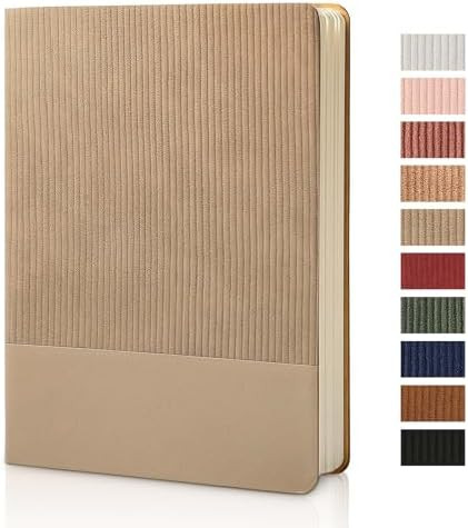 Lined Journal Notebook for Work College Ruled Note Book 5.79"x8.27" A5 PU Leather Daily Journalin... | Amazon (US)