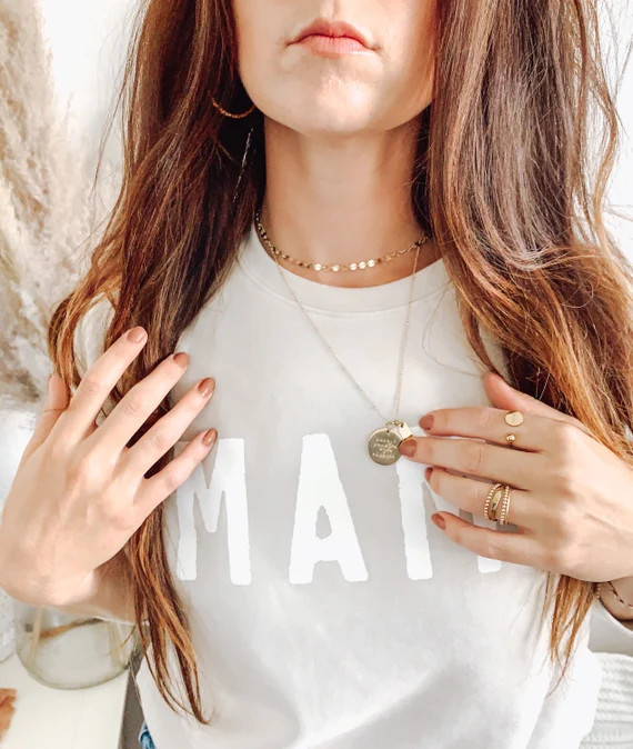 Dainty Gold Filled Disc Choker| Gold Disc Necklace | Dainty Gold Choker Necklace | Stacking neckl... | Etsy (US)