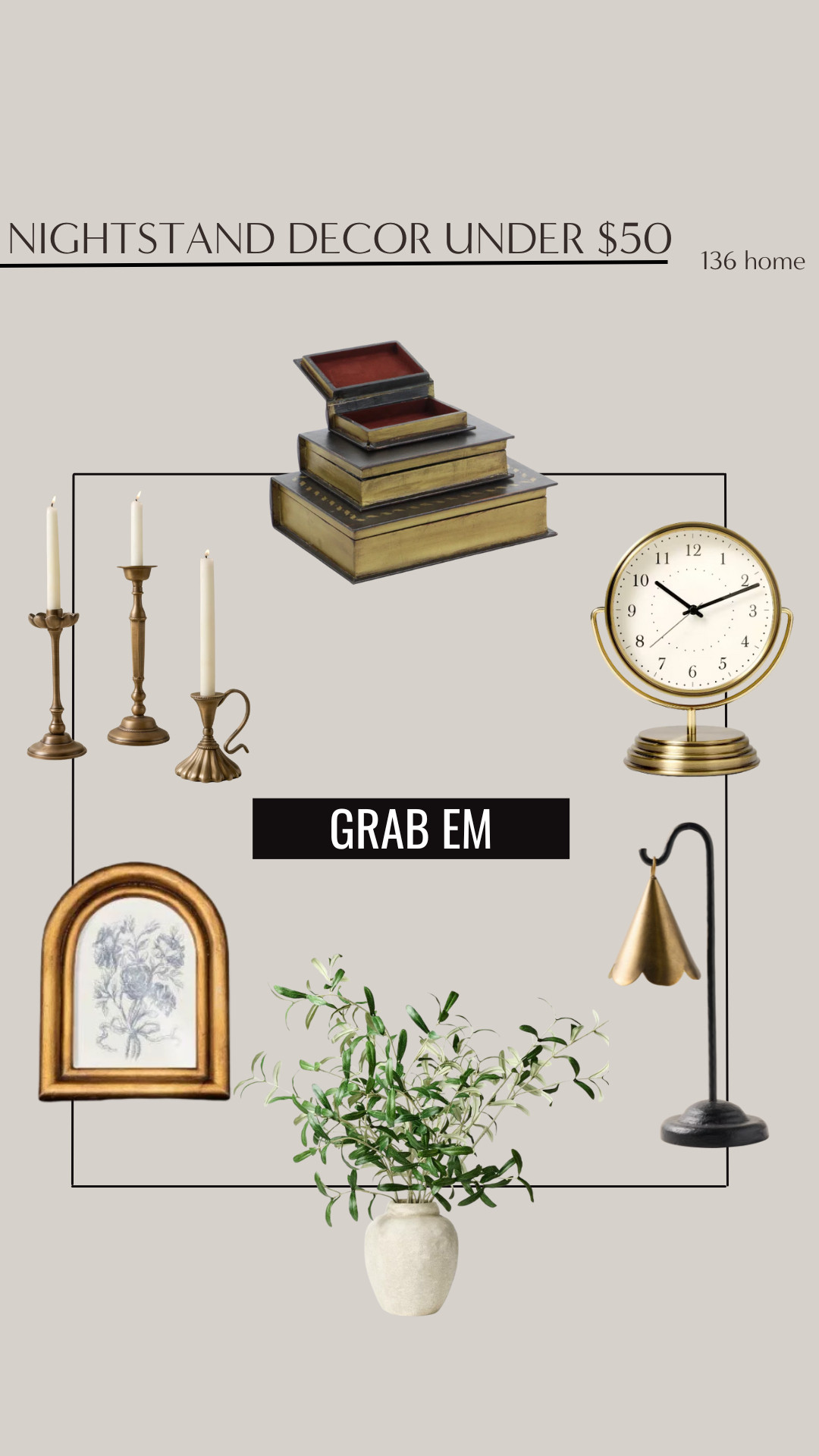 Nightstand Decor Under $50 #nightstand #homedecor #bedroomdecor #interiordesign 

 #LTKHome #LTKFindsUnder50 #LTKStyleTip