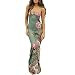 ABINGOO Women Vintage Spaghetti Strap Maxi Dress Sexy Low Cut Backless Floral Satin Slip Long Dress Y2k Cami Bodycon Dresses | Amazon (US)