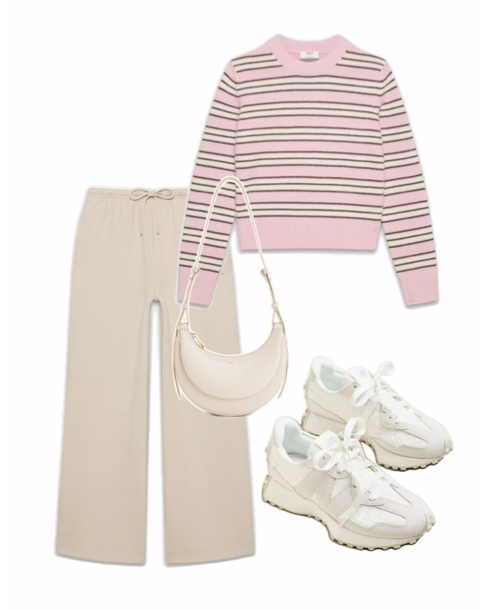 Pink striped sweater + cream wide leg lounge pants 🤍

pink striped sweater, striped knit top, neutral lounge pants, cream wide leg pants, casual spring outfit, everyday comfy chic, women’s athleisure outfit, neutral sneakers, white running shoes women, minimal shoulder bag, travel day outfit, airport outfit women, effortless everyday style, capsule wardrobe outfit, casual mom outfit, soft feminine outfit, spring outfit idea

#LTKActive #LTKmomlife
