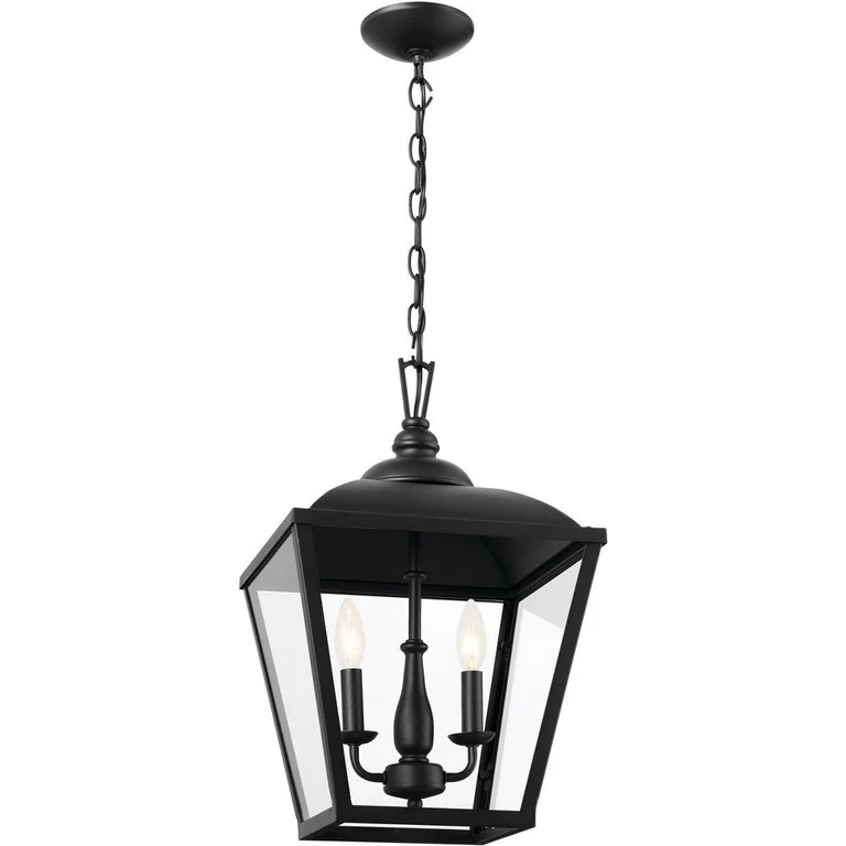Kichler 52474 Dame 2 Light 13" Wide Taper Candle Pendant - Black | Walmart (US)