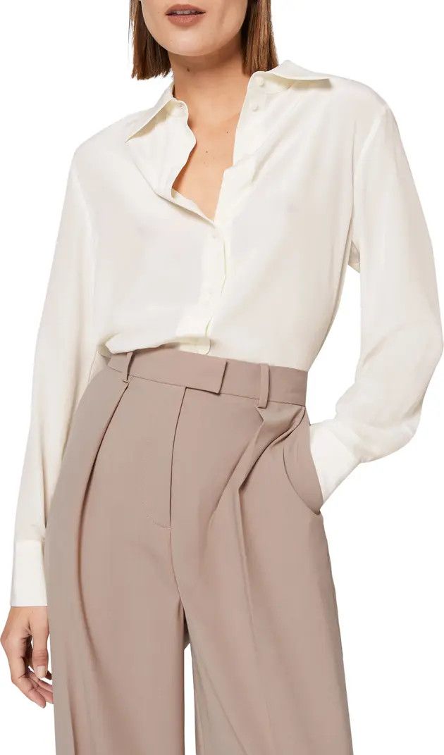 & Other Stories Silk Button-Up Blouse | White Blouse | White Shirt Shirts | Work Outfit | Work Wear  | Nordstrom