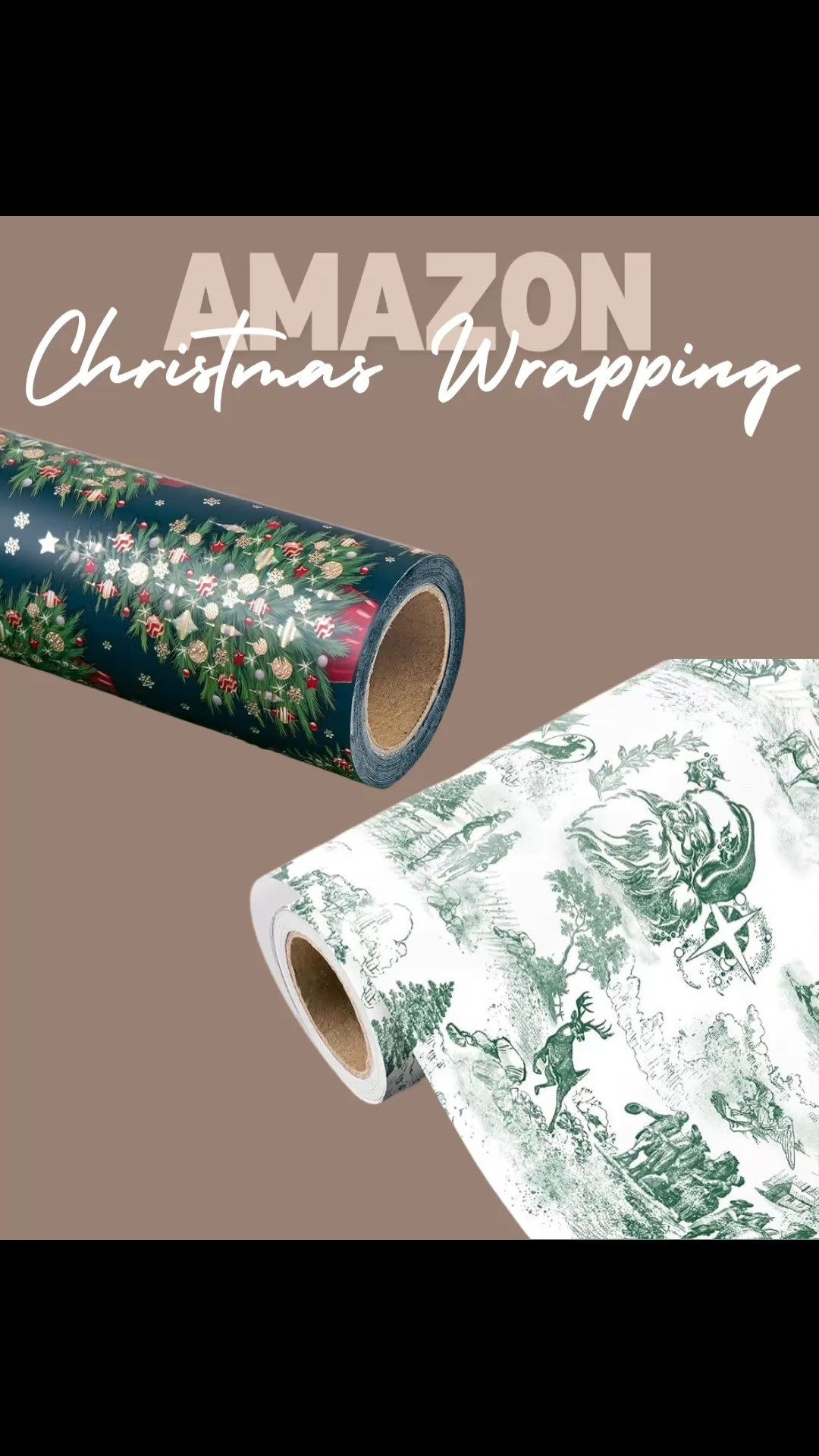 Christmas wrapping essentials from Amazon prime 
Wrapping paper, Christmas wrapping paper, Christmas gift wrap, gift bags, gift tags, presents, gifts, seasonal, moody wrapping paper, holiday, amazon finds, amazon Christmas, preppy

#LTKFindsUnder50 #LTKGiftGuide #LTKHoliday